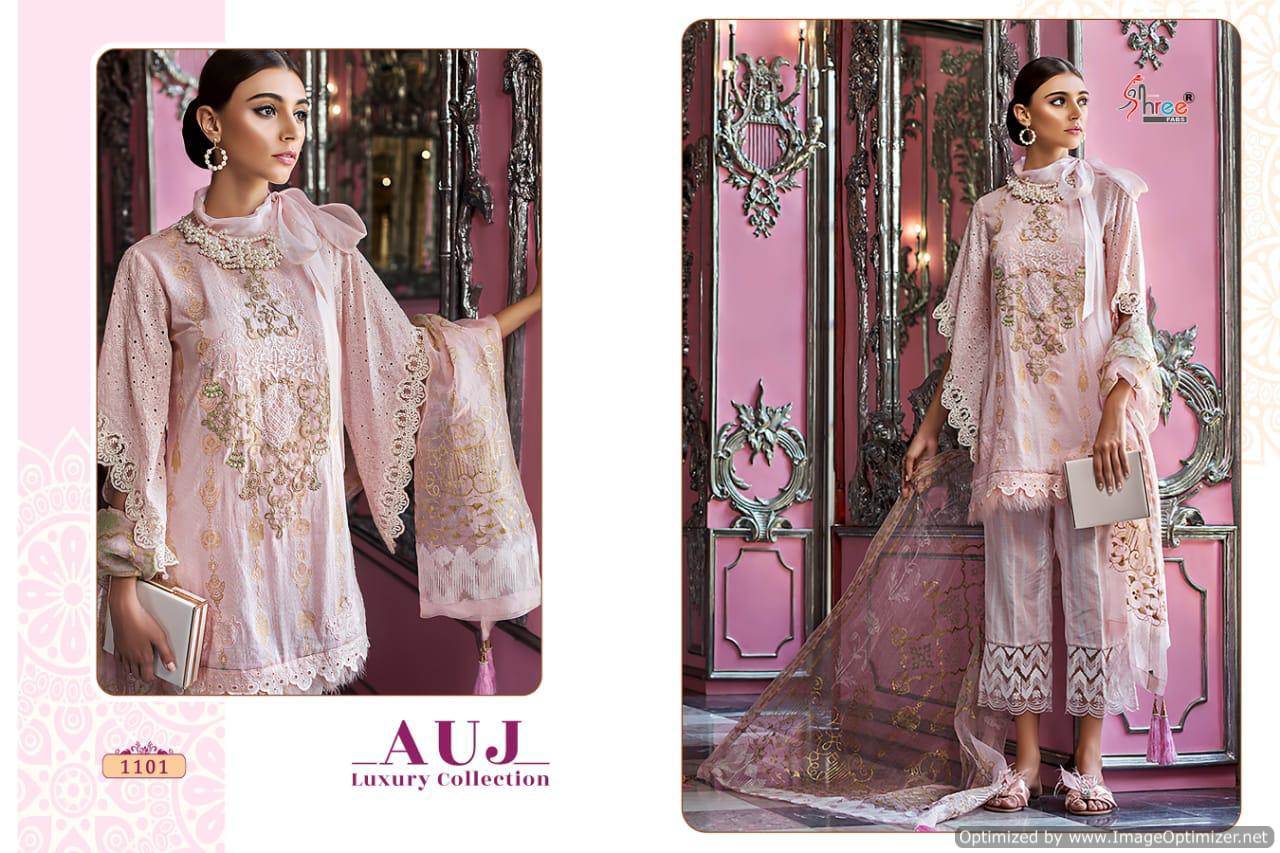 Shree Auj Luxury Collection Pure Lawn Cotton Exclusive Pakistani Collection